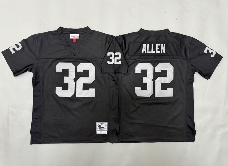 Youth Oakland Raiders #32 Allen Black Throwback Limited Nike NFL Jersey 01->youth nfl jersey->Youth Jersey